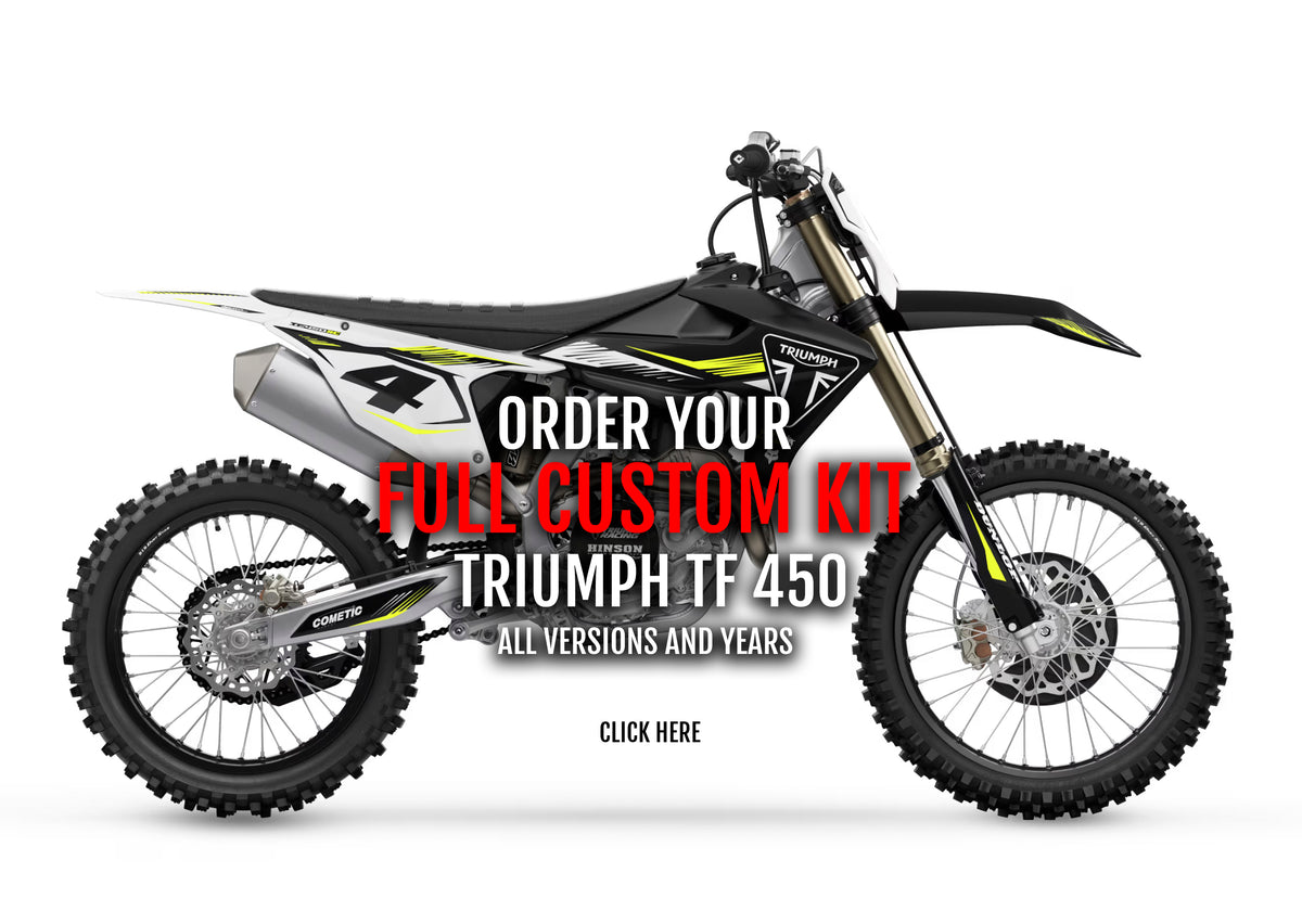 CUSTOM DESIGN- TRIUMPH TF 450 X/E/C/RC -| MOTORCYCLE GRAPHIC KIT
