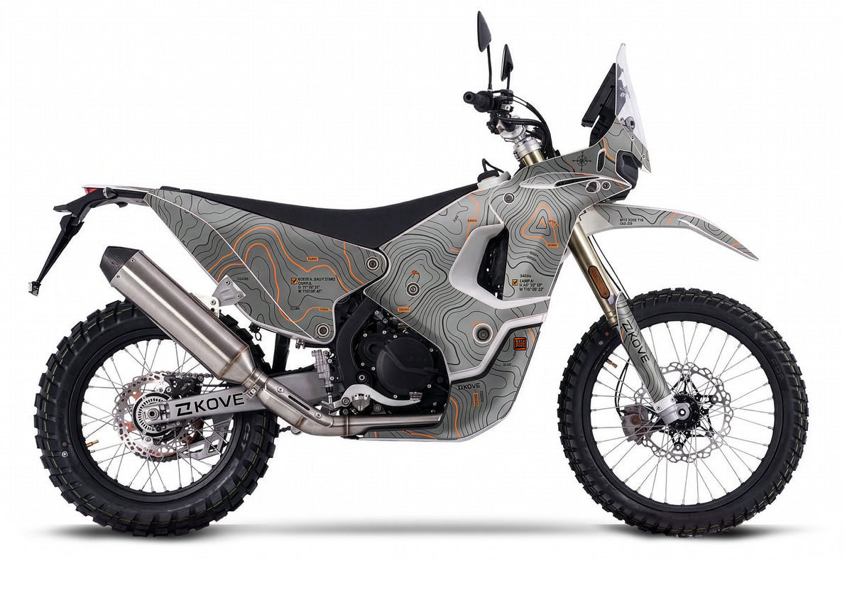 METAL MAP V1 - KOVE 450 RALLY| MOTORCYCLE GRAPHIC KIT