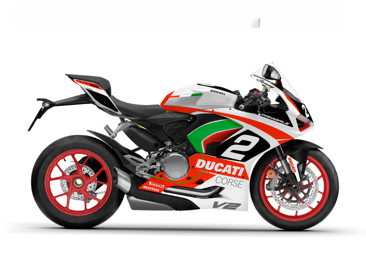 Ducati Panigale V2 - Shot V2 - White Bike