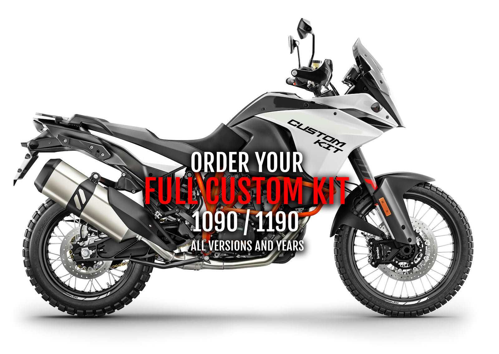 Custom motorcycle decal kit